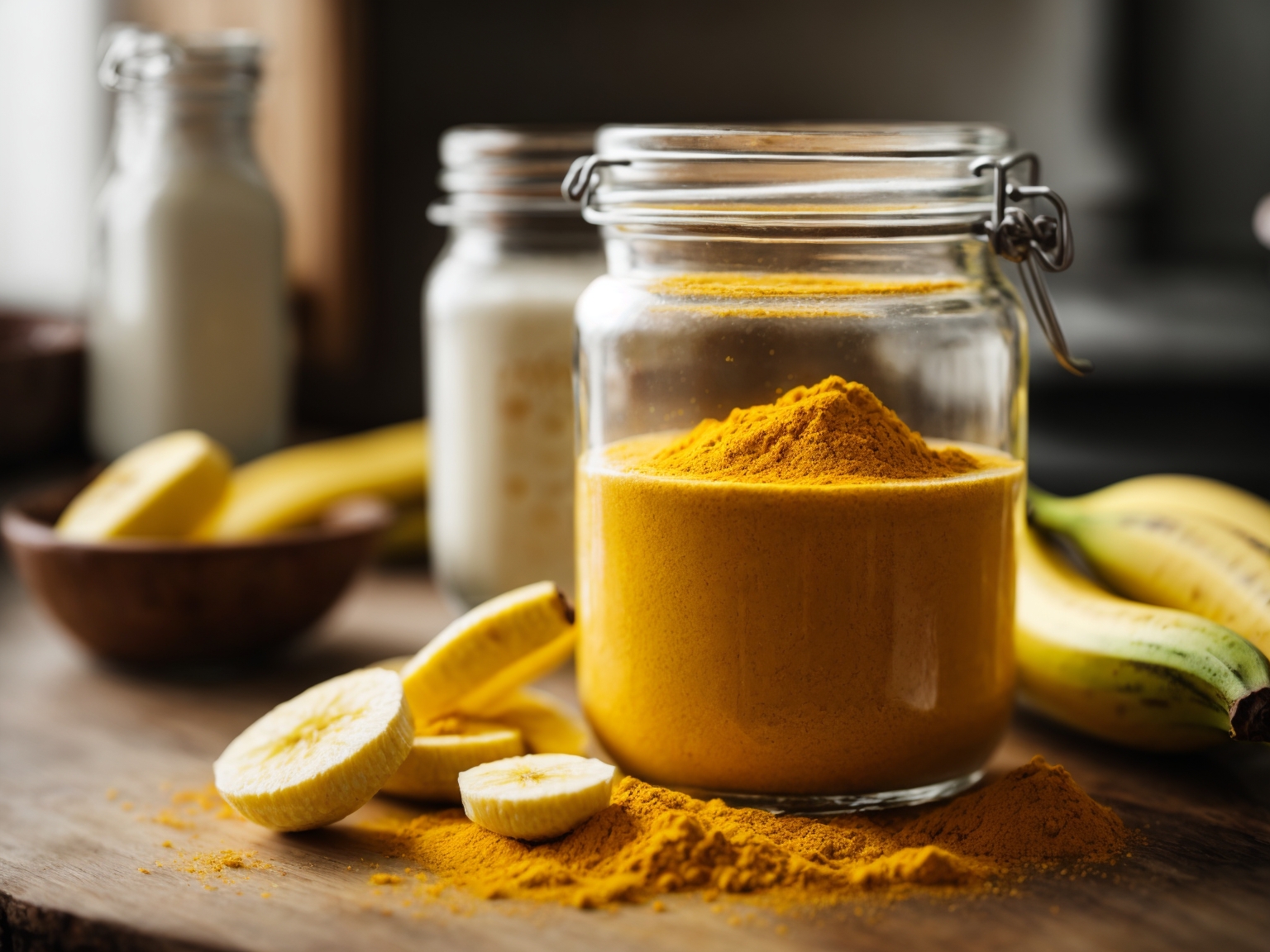 banana turmeric vegan face mask