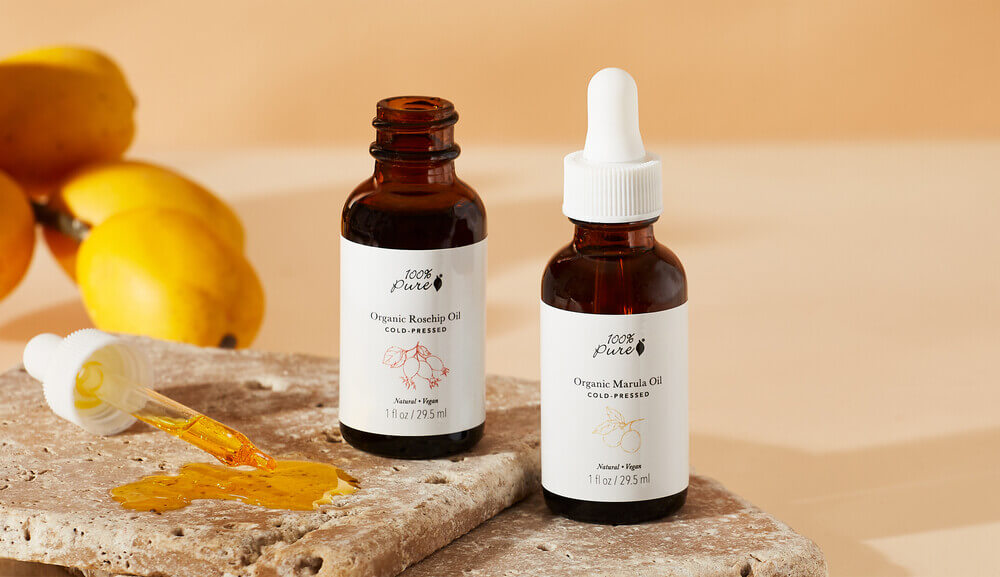 100% PURE Organic Marula and Rosehip Oil