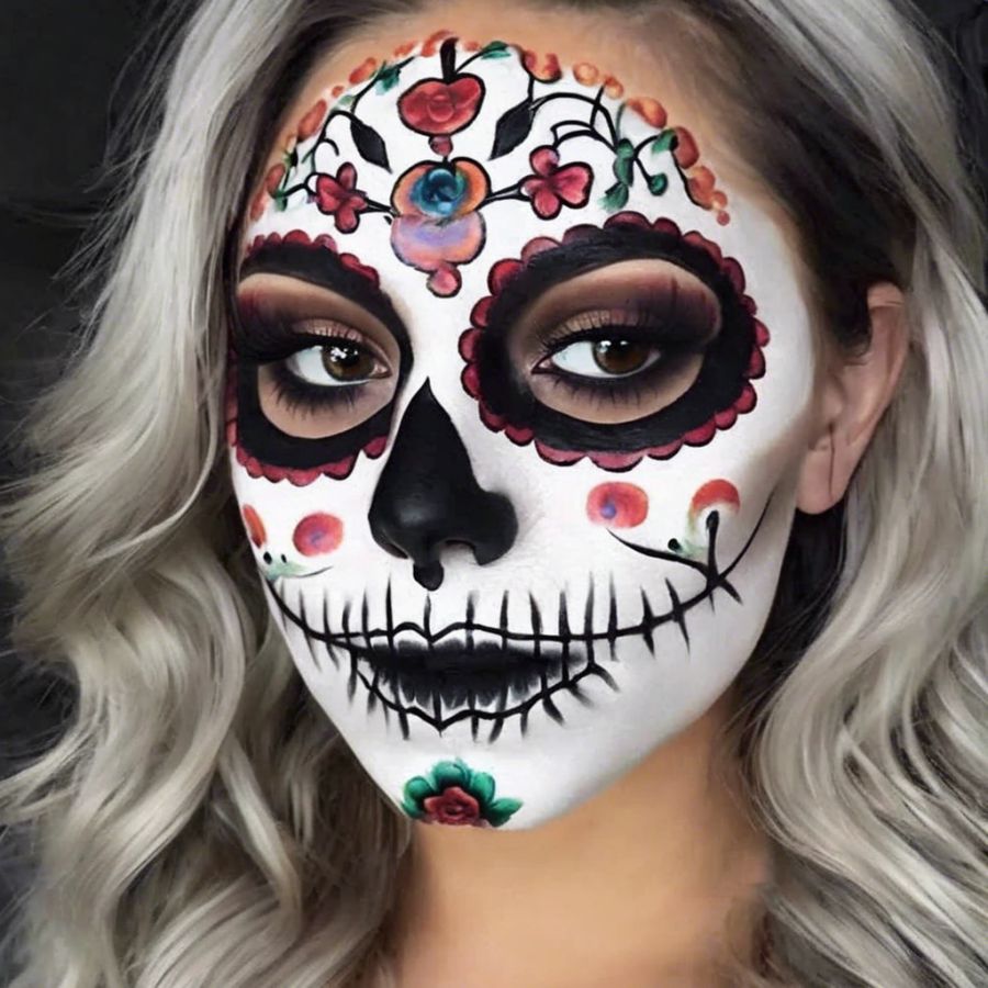 sugar skull makeup idea