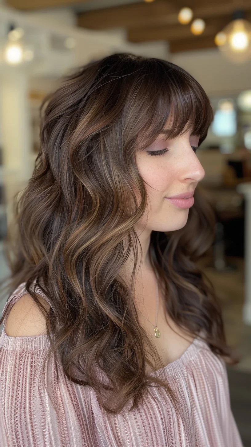 Effortless Balayage With Bangs Styles Taking Over Pinterest