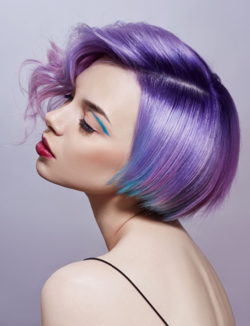 holographic lavender hair color