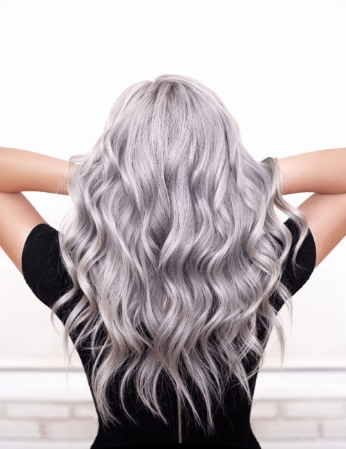 Liquid Metal Blonde hair color