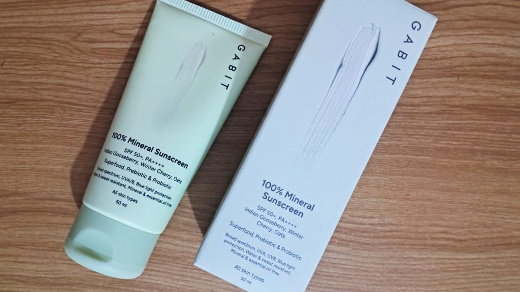 Gabit 100% mineral sunscreen review: Is it oily-skin approved?
