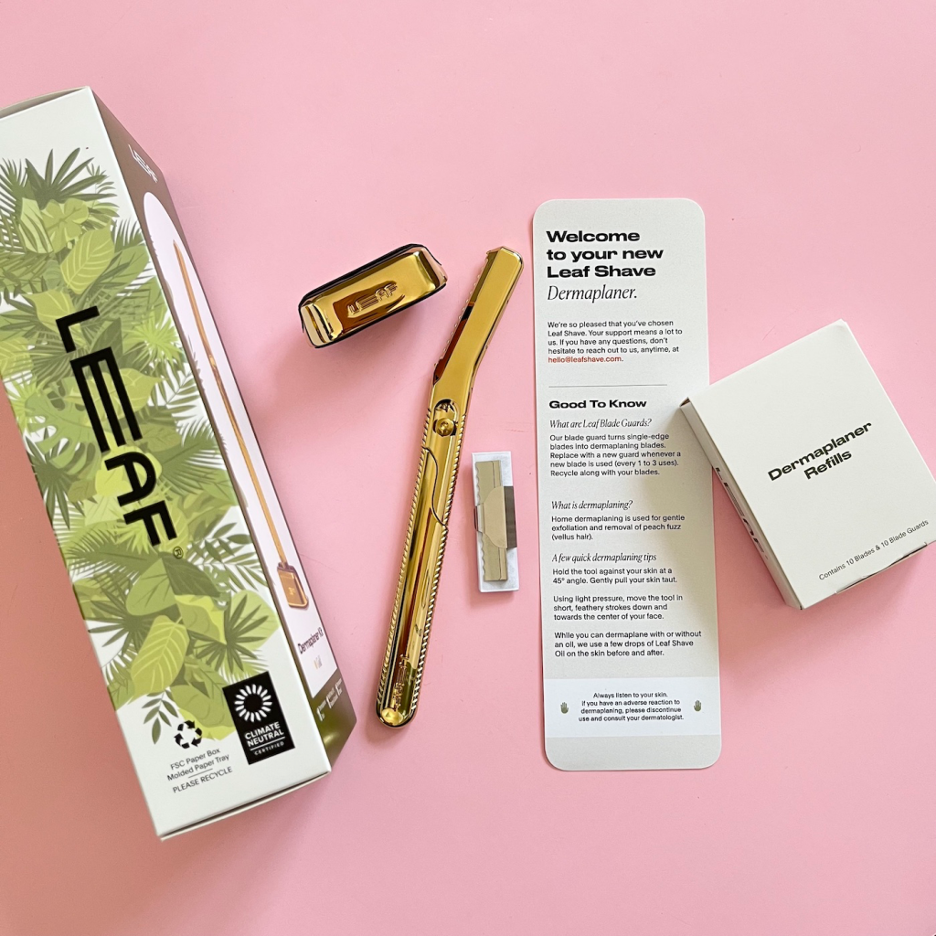 REVIEW: LEAF SHAVE Gold Dermaplaner Kit